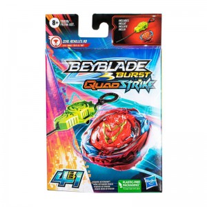 Pião e Lançador Hasbro Beyblade Burst Quad Strike: Zeal Achilles A8